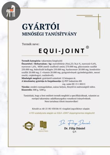 Quebeck Equi-Joint Komplex izületvédő Lovaknak, 800 g