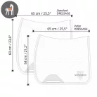 Winderen Elegante Díjlovas Nyeregalátét, steel graphite