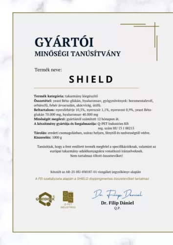 Quebeck Shield Gyomorfekély Elleni Takarmány Kiegészítő