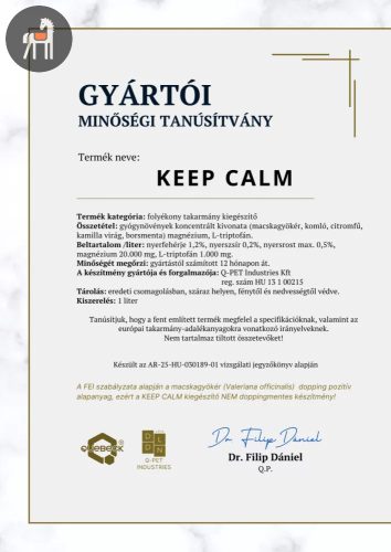 Quebeck Keep Calm Nyugtató Gyógynövénytonik, 1000 ml