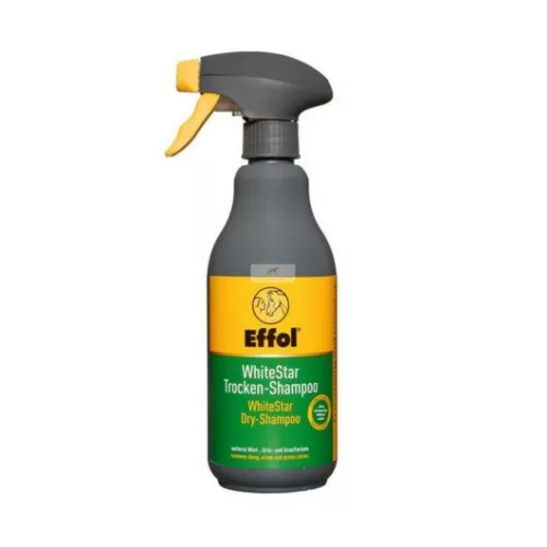 Effol WhiteStar Dry-Shampoo, szárazsampon szürke lovaknak, 500 ml