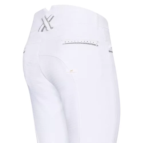 Imperial Riding El Capone High Waist Teliszilikonos Lovaglónadrág, fehér