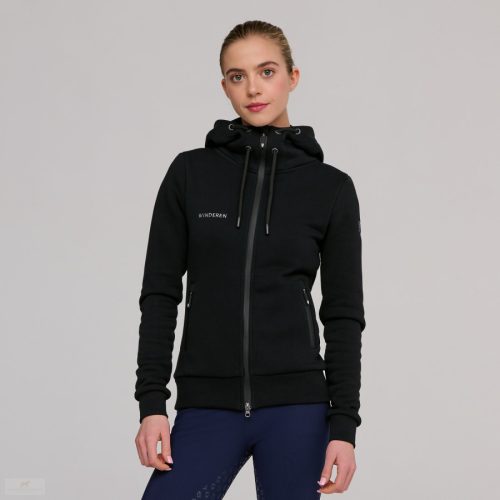 Winderen Basic Kapucnis Pulóver Jumping, raven