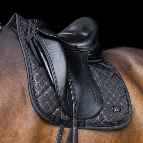 HV POLO Welmoed Shine Díjlovas Nyeregalátét, fekete-rose gold