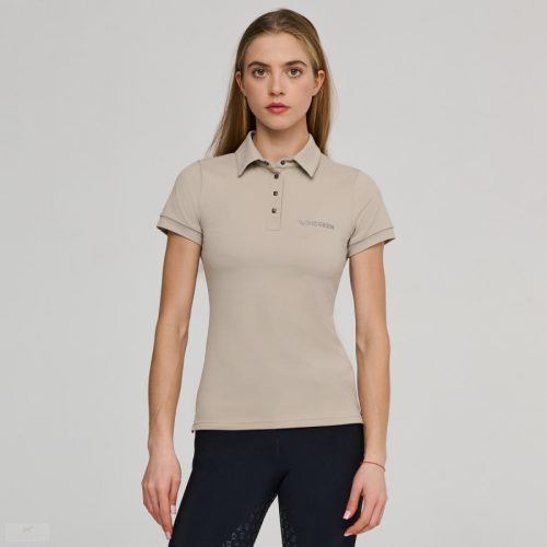 Winderen Női Galléros Póló, sand beige