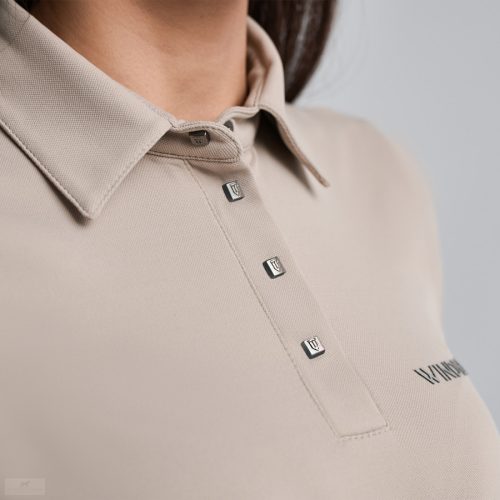 Winderen Női Galléros Póló, sand beige