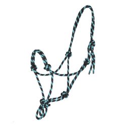Waldhausen Csomózott Kötőfék, fekete/menta