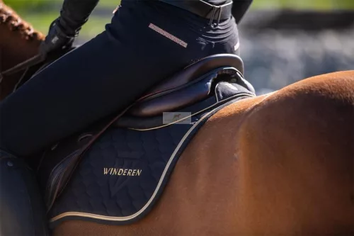 Winderen Díjlovas Nyeregemelő, Slim/Comfort, Coal/Gold