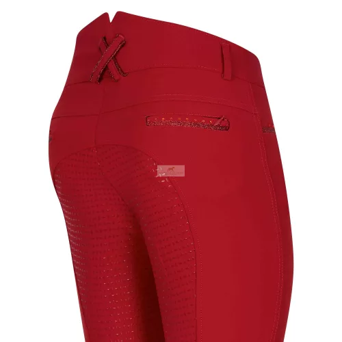 Imperial Riding El Capone High Waist Teliszilikonos Lovaglónadrág, tango red