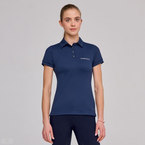 Winderen Női Galléros Póló, dark blue
