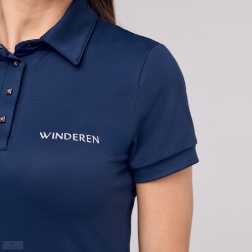 Winderen Női Galléros Póló, dark blue