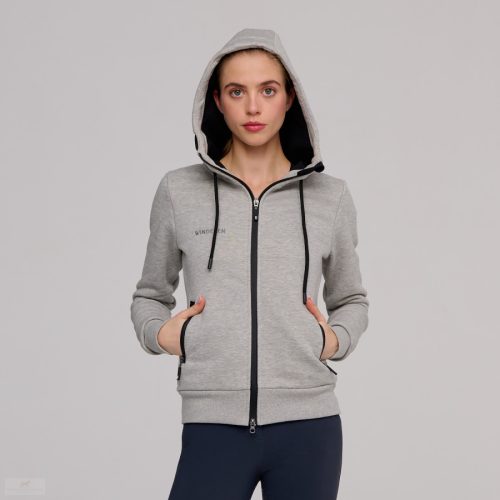 Winderen Basic Kapucnis Pulóver Jumping, ash melange