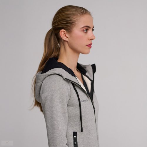 Winderen Basic Kapucnis Pulóver Jumping, ash melange