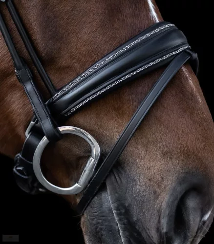 Waldhausen S-Line Galmour Kantár, fekete