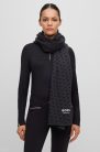 Boss Equestrian Monogram Sál, fekete