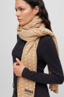 Boss Equestrian Monogram Sál, beige