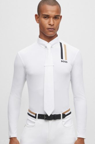 Boss Equestrian Classic Nyakkendő, fehér