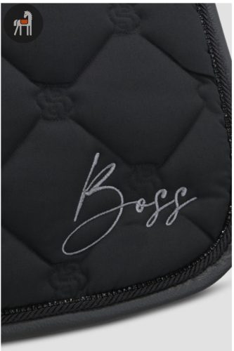 Boss Equestrian Glitter Ugró Nyeregalátét, fekete