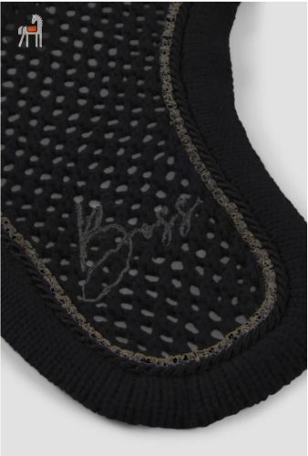 Boss Equestrian Glitter Fülvédő, fekete