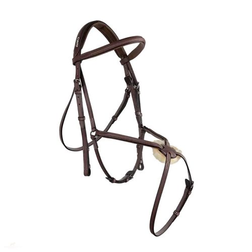 CWD Raised Figure 8  Kantár, Sötétbarna