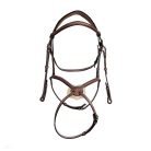 CWD Raised Figure 8 Hímzett  Kantár, Sötétbarna