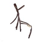 CWD Raised Figure 8 Hímzett  Kantár, Sötétbarna