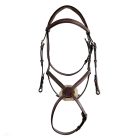 CWD Raised Figure 8  Kantár, Sötétbarna