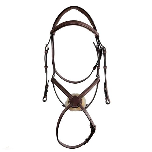 CWD Raised Figure 8  Kantár, Sötétbarna