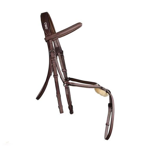 CWD Raised Figure 8  Kantár, Sötétbarna