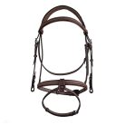 CWD Raised French Noseband Kantár, Sötétbarna