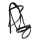 CWD Raised French Noseband Hímzett Kantár, Fekete