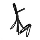 CWD Raised French Noseband Hímzett Kantár, Fekete