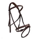 CWD Raised French Noseband Hímzett Kantár, Sötétbarna
