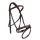 CWD Raised French Noseband Hímzett Kantár, Sötétbarna