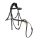 CWD Anatómiai Figure 8 Mademoiselle Hímzett Kantár, fekete