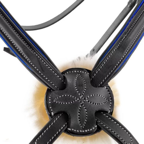 CWD Anatómiai Figure 8 Mademoiselle Hímzett Kantár, fekete-kék