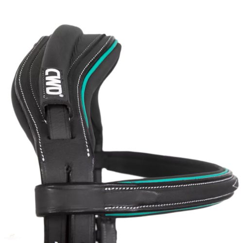 CWD Anatómiai Figure 8 Mademoiselle Hímzett Kantár, fekete-emerald