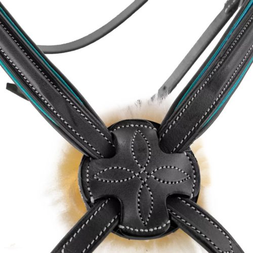 CWD Anatómiai Figure 8 Mademoiselle Hímzett Kantár, fekete-emerald