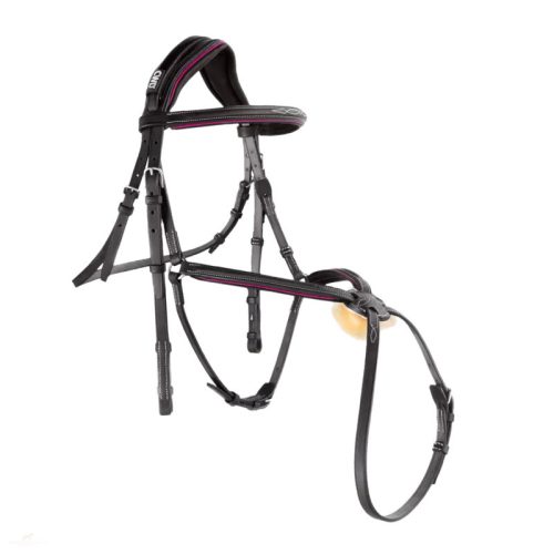 CWD Anatómiai Figure 8 Mademoiselle Hímzett Kantár, fekete-fuchsia