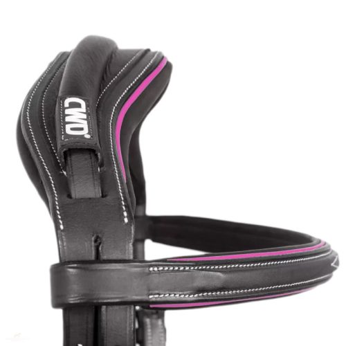 CWD Anatómiai Figure 8 Mademoiselle Hímzett Kantár, fekete-fuchsia