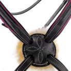 CWD Anatómiai Figure 8 Mademoiselle Hímzett Kantár, fekete-fuchsia