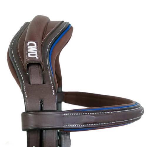 CWD Anatómiai Figure 8 Mademoiselle Hímzett Kantár, sötétbarna-kék