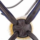 CWD Anatómiai Figure 8 Mademoiselle Hímzett Kantár, sötétbarna-kék