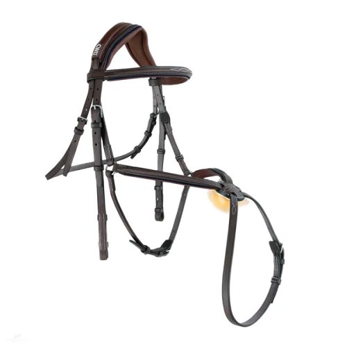 CWD Anatómiai Figure 8 Mademoiselle Hímzett Kantár, sötétbarna-sötétkék