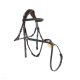 CWD Anatómiai Figure 8 Mademoiselle Hímzett Kantár, sötétbarna-emerald