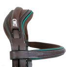 CWD Anatómiai Figure 8 Mademoiselle Hímzett Kantár, sötétbarna-emerald