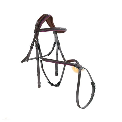 CWD Anatómiai Figure 8 Mademoiselle Hímzett Kantár, sötétbarna-lila