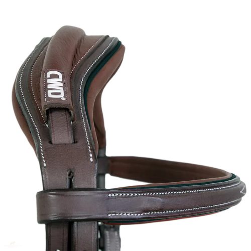 CWD Anatómiai Figure 8 Mademoiselle Hímzett Kantár, sötétbarna-sötétzöld