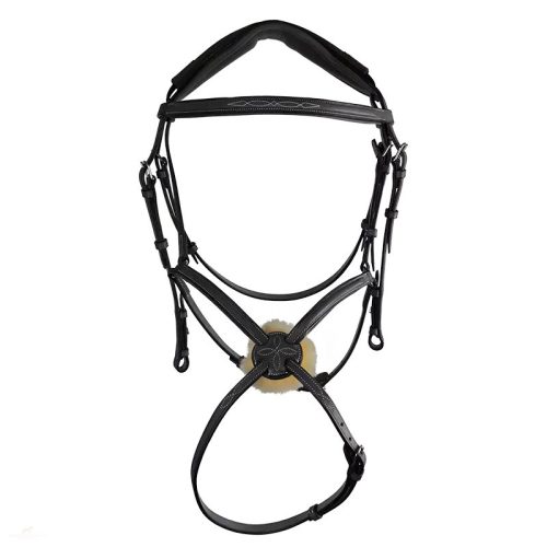 CWD Anatomic Figure 8 Hímzett Kantár, fekete