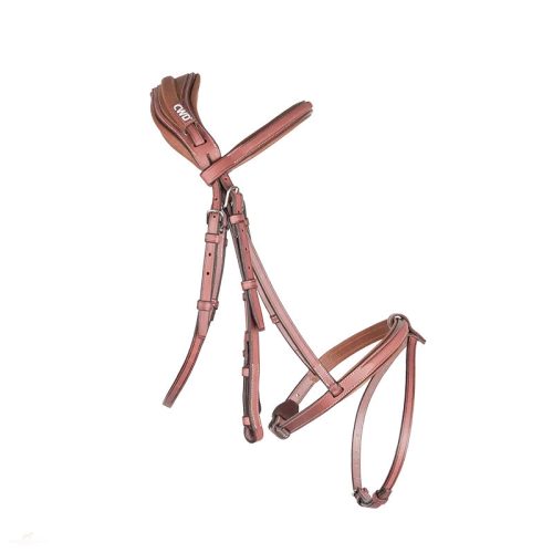 CWD Anatomic French Noseband Kantár, világosbarna